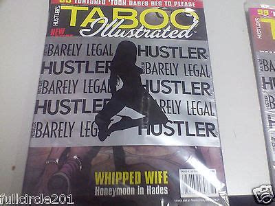 taboo porn|Recent issues of Hustler's Taboo .